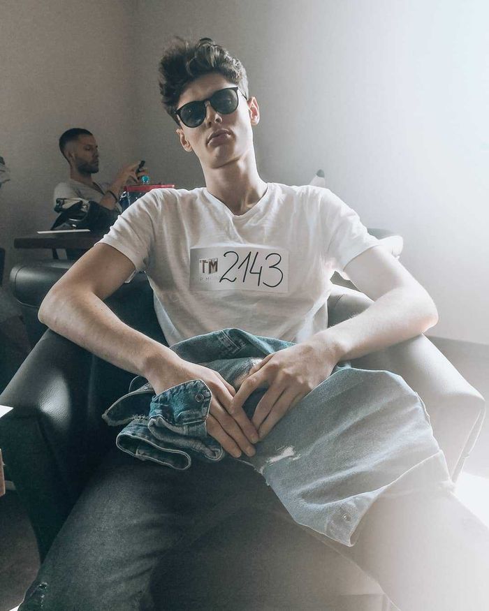Dawid Woskanian na castingu Top model