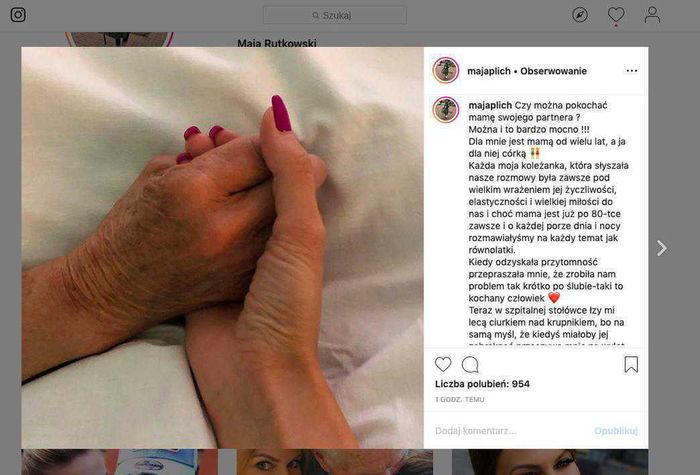 Maja Plich wspiera matkę Krzysztofa Rutkowskiego
