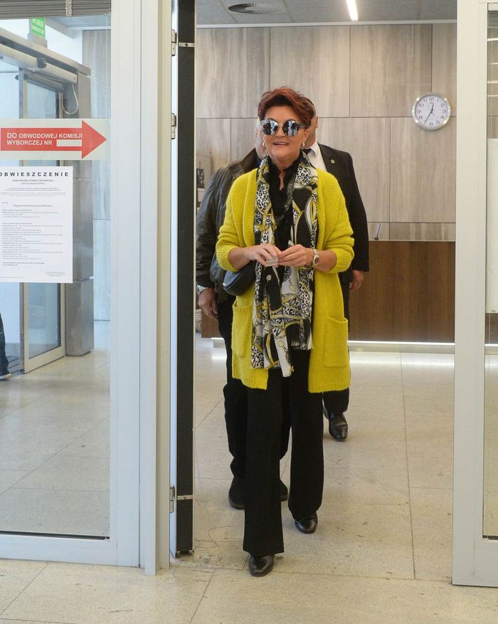 Jolanta Kwaśniewska z mężem – wybory parlamentarne 2019