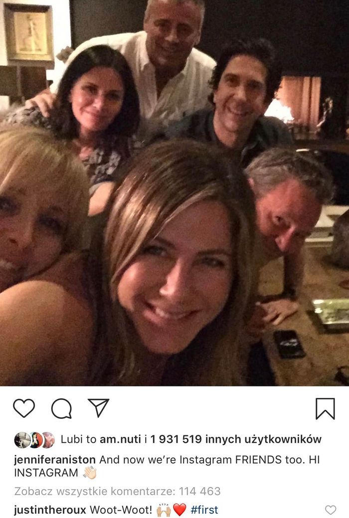 Justin Theroux skomentował zdjęcie Jennifer Aniston na Instagramie