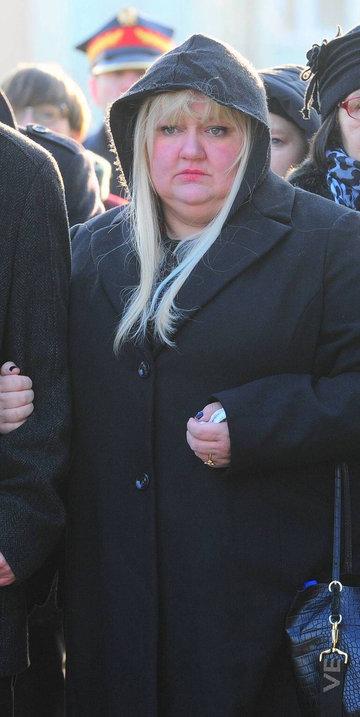 Manuela Michalak - pogrzeb Janusza Dzięcioła