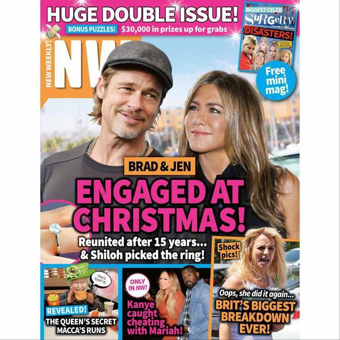 Brad Pitt i Jennifer Aniston na okładce NW Weekly