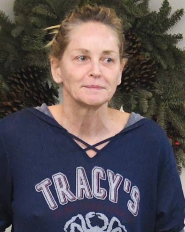 Sharon Stone bez makijażu