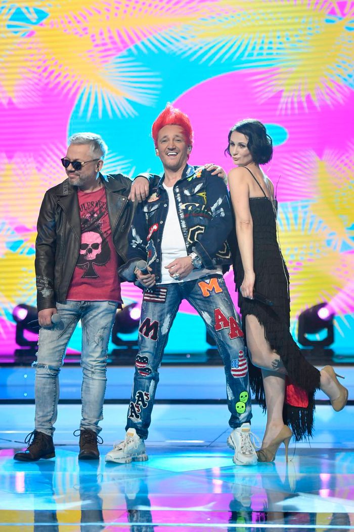 Ania Świątczak i Michał Wiśniewski jako Ich Troje w Jaka to melodia?
