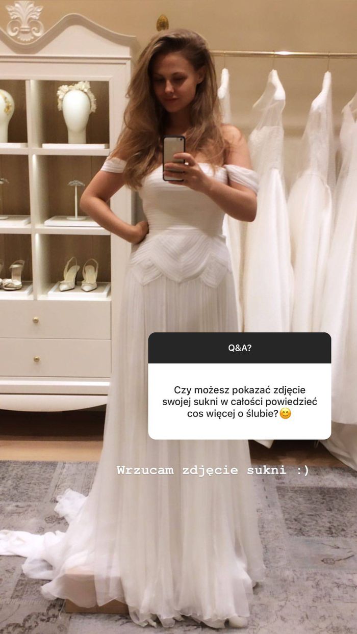 Anna Karczmarczyk pokazała suknię ślubną