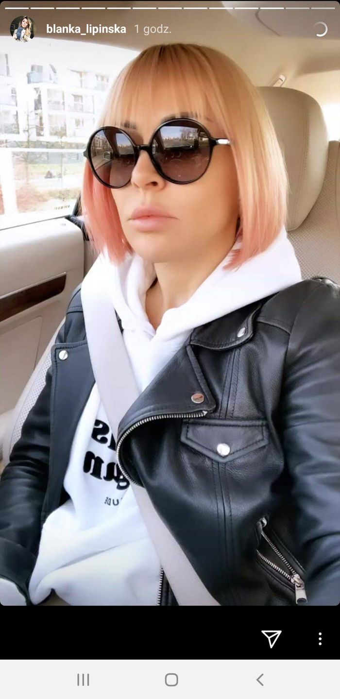 Blanka Lipińska ma różowe włosy
