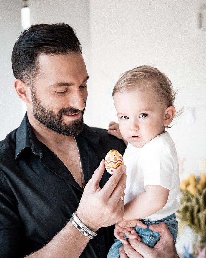 Rafał Maślak z synem Maksymilianem