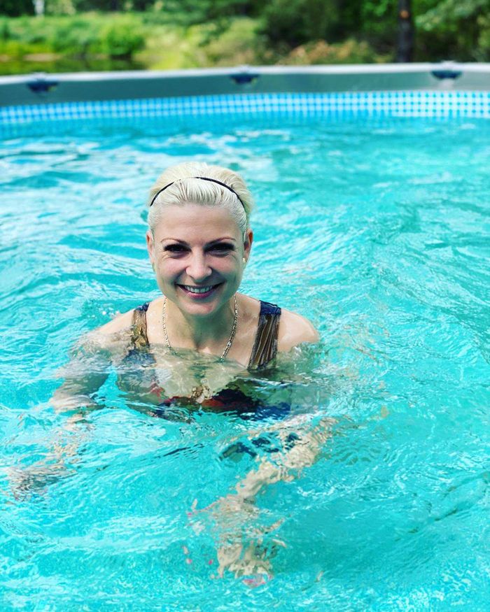 Magda Narożna na basenie