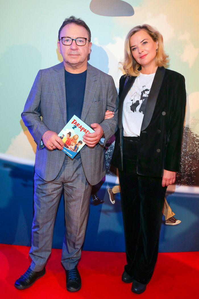 Monika Zamachowska i Zbigniew Zamachowski na premierze filmu Tarapaty 2