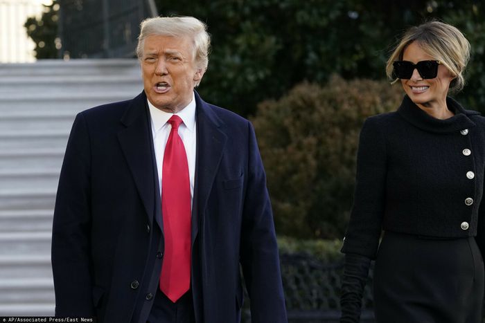 Melania Trump promieniała, jak opuściła Biały Dom