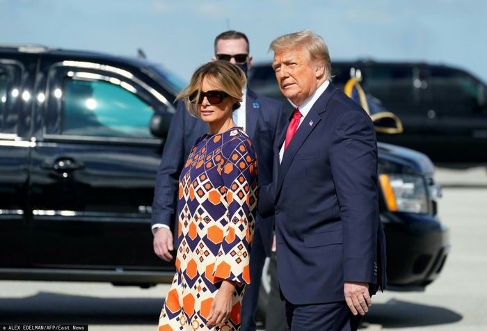 Melania Trump i Donald na Florydzie