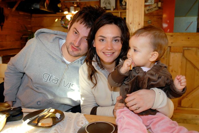 Maria Prokop i Marcin Prokop z córką Zosią