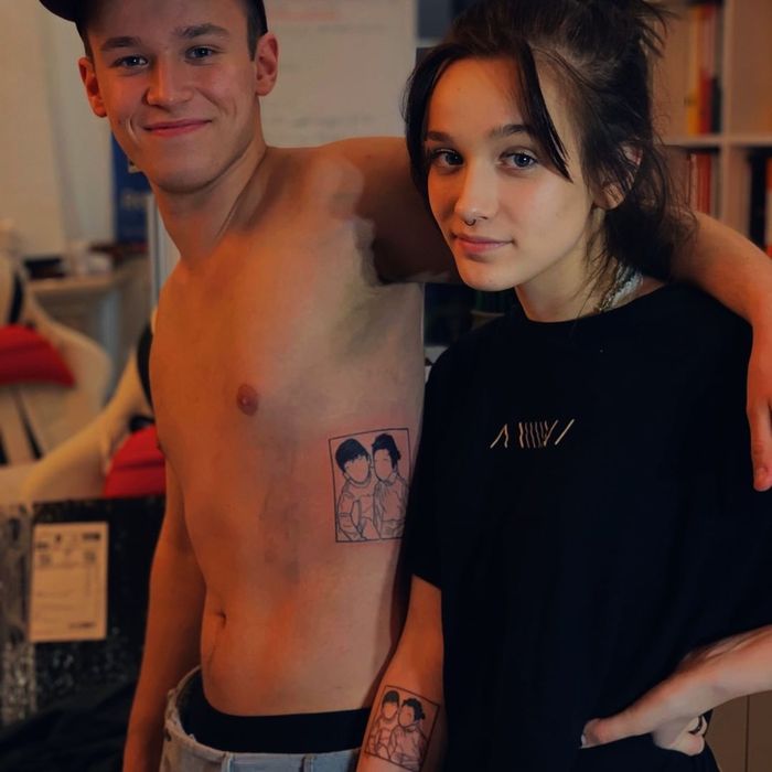 Xavier i Fabienne mają nowe tatuażę