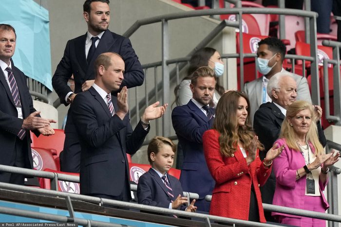 Euro 2020: William, Kate i George na trybunach meczu Anglia-Niemcy
