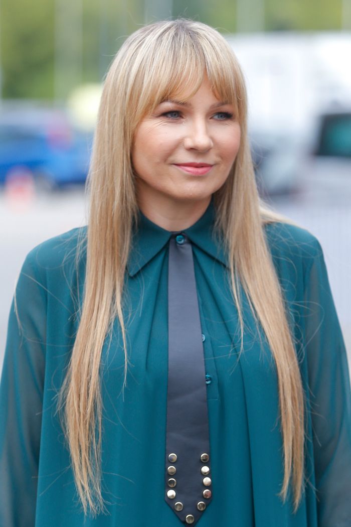 Anna Guzik w nowej fryzurze