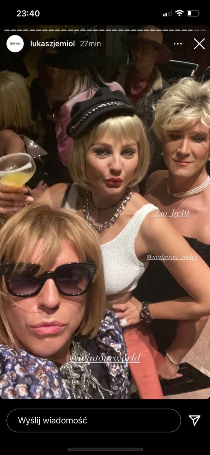 Małgorzata Socha - 1. rocznica ślubu Joanny Przetakiewicz i Rinke Rooyensa