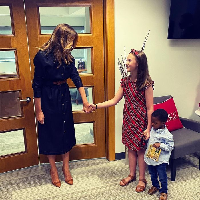 Melania Trump na spotkaniu z dziećmi i rodzinami. Fot. Instagram