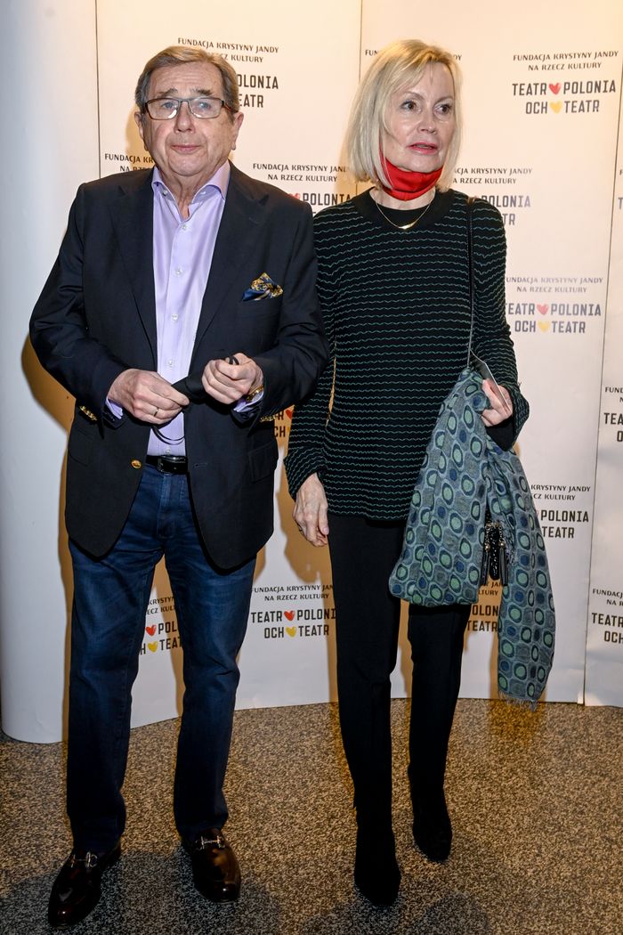 Janusz Gajos, Elżbieta Gajos - premiera sztuki Pan Hoho