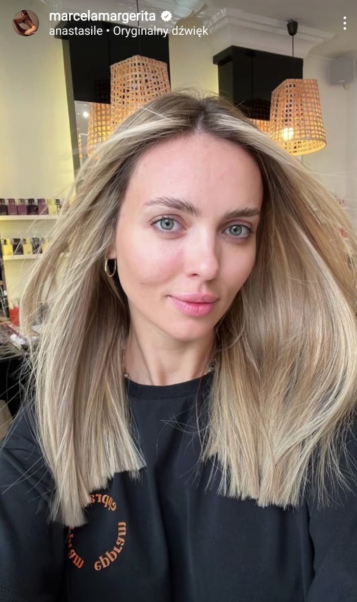 Marcela Leszczak blondynką