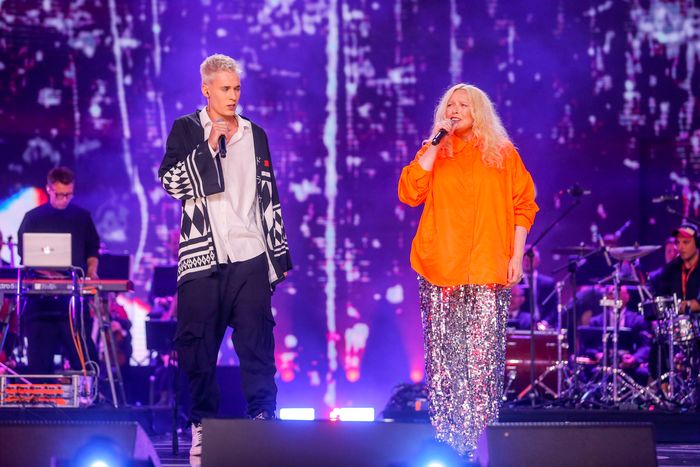 Katarzyna Nosowska z synem. Gwiazdy na Top of the Top Sopot Festival