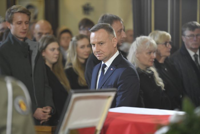Andrzej Duda - Pogrzeb Franciszka Pieczki