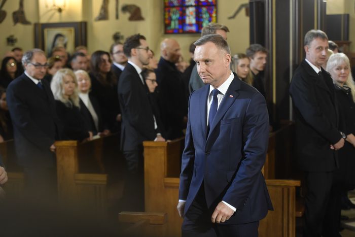 Andrzej Duda - Pogrzeb Franciszka Pieczki