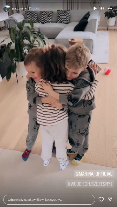 Liam z synami Jana Szczęsnego