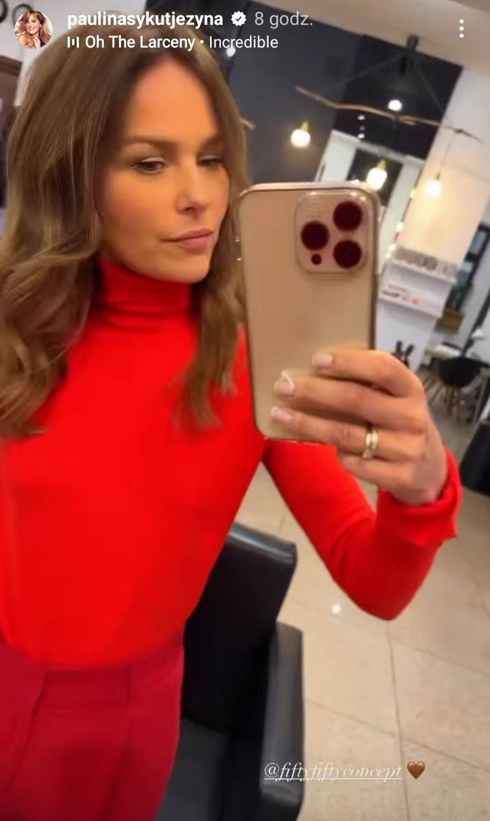 Paulina Sykut u fryzjera