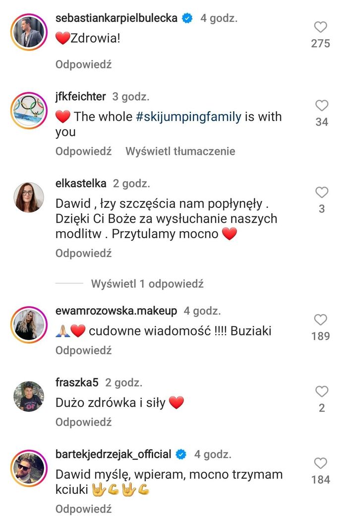 Dawid Kubacki - wieści o żonie. Ruszyła fala wsparcia