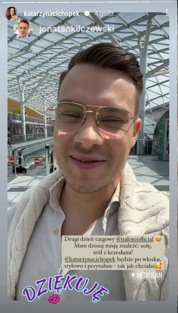 Jonatan Kilczewski pokazał sofę dla Kasi Cichopek