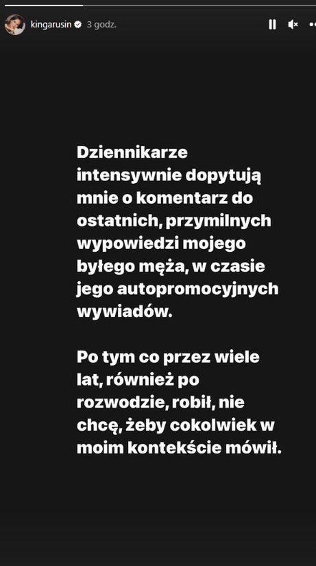 Kinga Rusin o Tomaszu Lisie