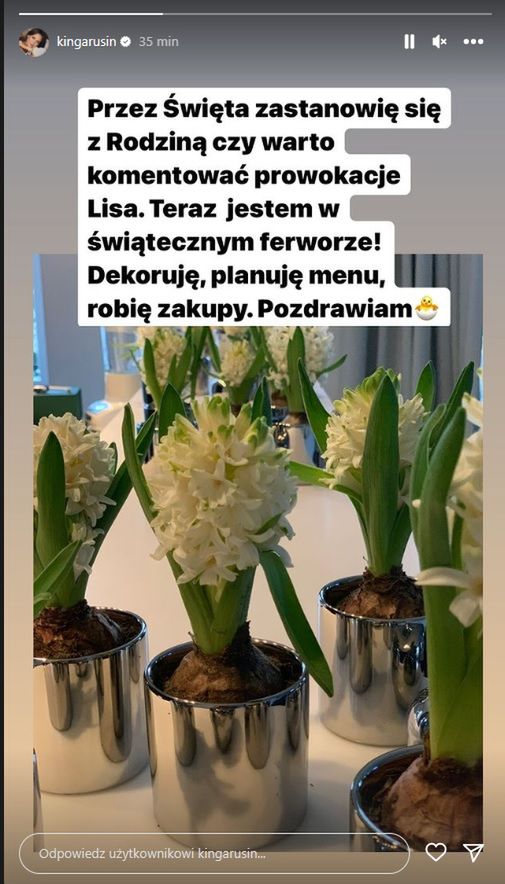 Kinga Rusin o Tomaszu Lisie