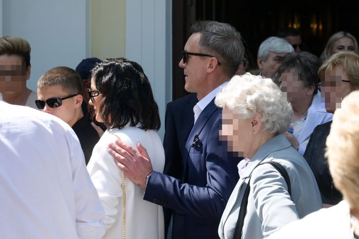 Kasia Cichopek i Maciej Kurzajewski - komunia Helenki Hakiel fot. AFEos