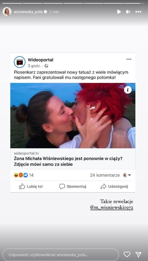Pola Wiśniewska reaguje na doniesienia o siódmej ciąży