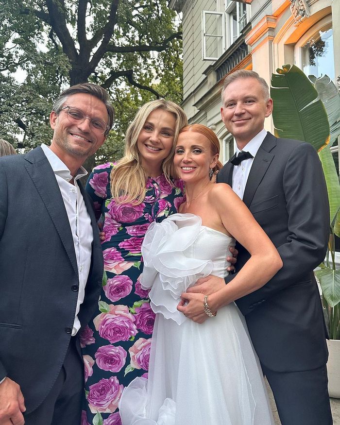 Małgorzata Socha na drugim weselu Katarzyny Zielińskiej