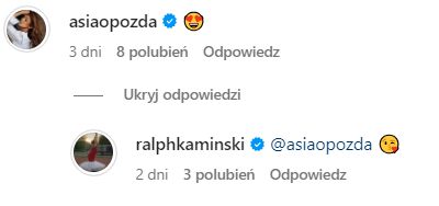 Joanna Opozda napisała do Ralpha Kaminskiego