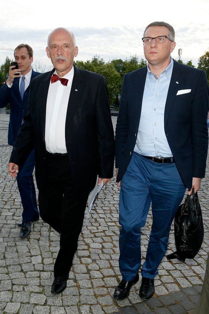 Janusz Korwin-Mikke i Przemysław Wipler (fot. AKPA)