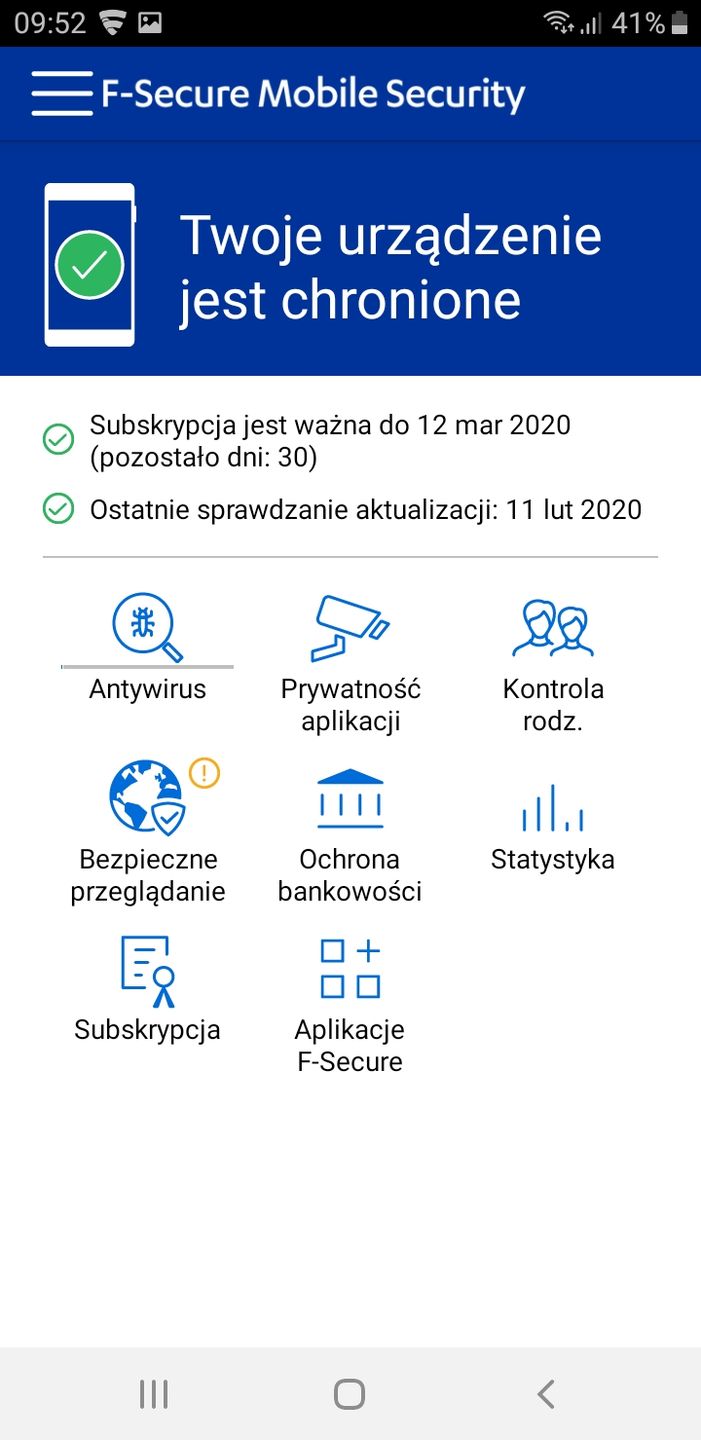 F-Secure Mobile Security 17.9.0115059 (Android) - dobreprogramy