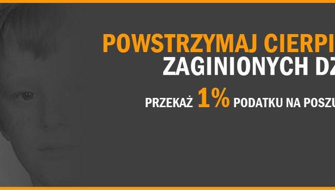 Pomóż w poszukiwaniach zaginionych dzieci-przekaż 1% dla ITAKI