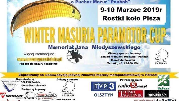 VII Mazurskie Zimowe Zawody Motoparalotniowe „Winter Masuria Panbah Cup 2019”