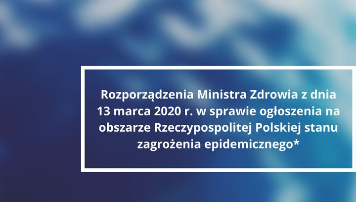 Rozporządzenia Ministra Zdrowia z dnia 13 marca 2020 r.- stanowisko nocowanie.pl