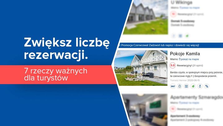 Zwiększ liczbę rezerwacji. 7 rzeczy ważnych dla turystów