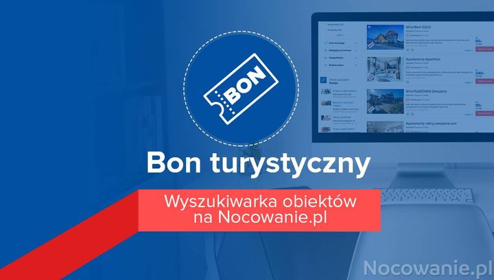 Bon turystyczny. Wyszukiwarka obiektów na Nocowanie.pl