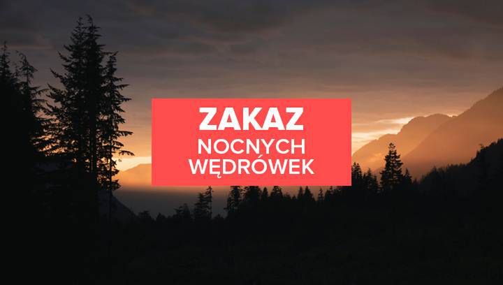 Zakaz poruszania się po Tatrach? Na szczęście tylko po zmroku