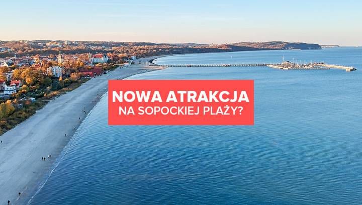 Nowa atrakcja na plaży w Sopocie? Tajemnicza rura przyciąga turystów