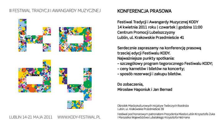 Festiwal Tradycji i Awangardy Muzycznej KODY 2011