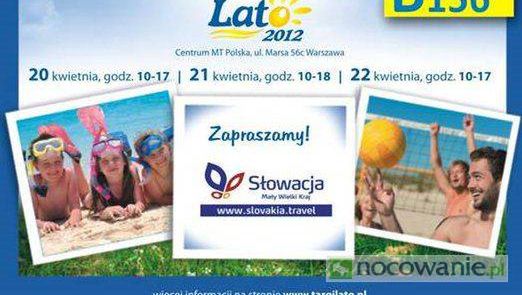 Słowacja zaprasza na Targi Turystyczne LATO WARSZAWA 2012