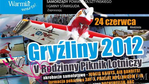 Miłośnicy lotnictwa proszeni do Gryźlin