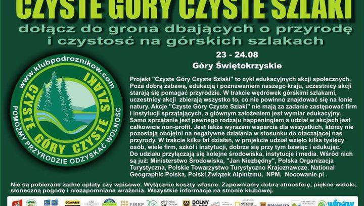 Zadbaj o czyste szlaki w Górach Świętokrzyskich