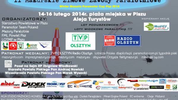 Zapraszamy na Winter Masuria Paramotor Cup Pisz 2014!